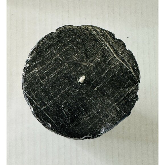 Fleur De Lis Renaissance Pillar Candle 6x3” Antiqued Silver Goth New Orleans - Picture 3 of 10